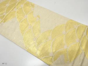 荒波に若松模様織り出し　袋帯